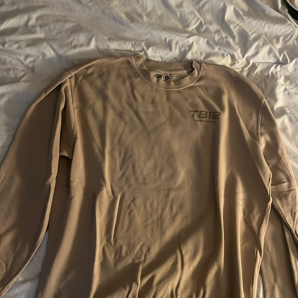 *RARE* TB12 tan crewneck
